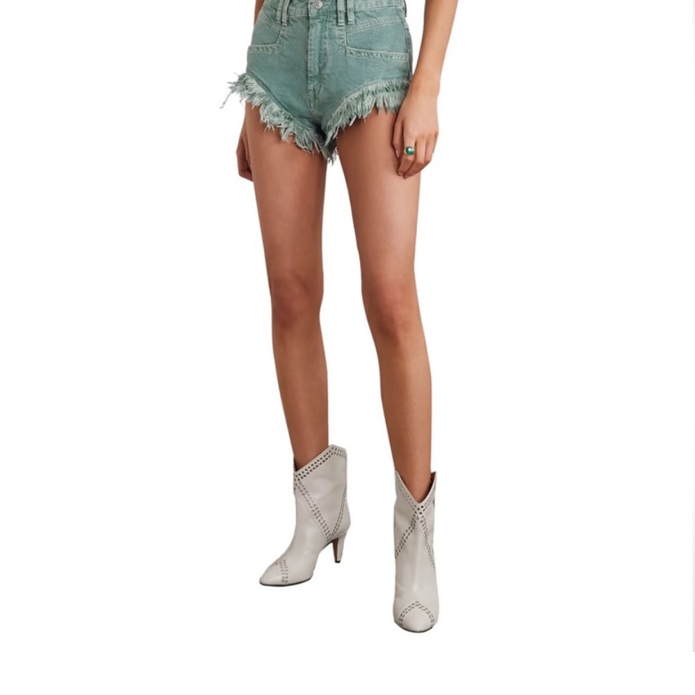 Isabel Marat Frayed Denim Shorts